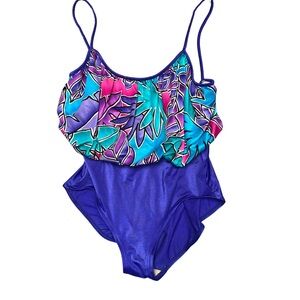 Vintage Rose Marie Reid Tropical Swimsuit | Size Large